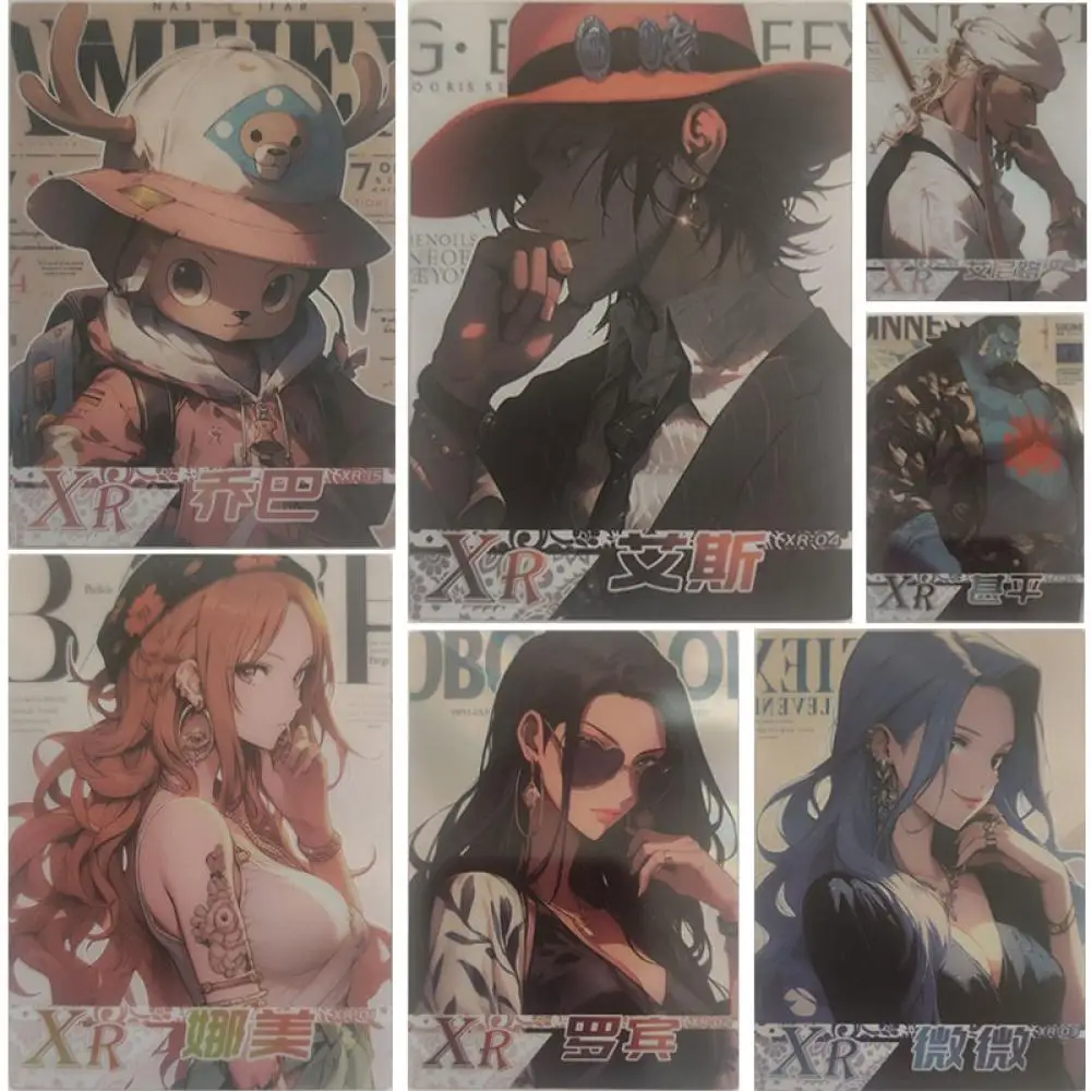 

Anime ONE PIECE XR series collection card Portgas D Ace Nico Robin Nefertari D Vivi Entertainment toys Christmas birthday gift