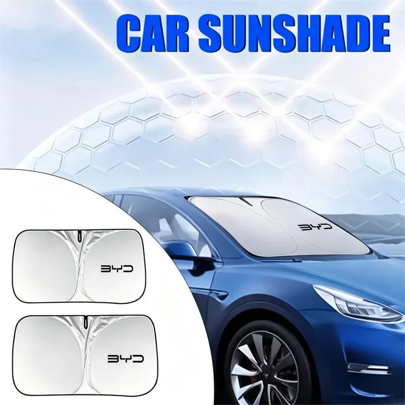 Foldable Car Windshield Sun Shade UV Block Sun Visor Cover For BYD Seal U Dolphin Mini Sealion 7 Song Pro ATTO 3 Yuan UP Dolphin