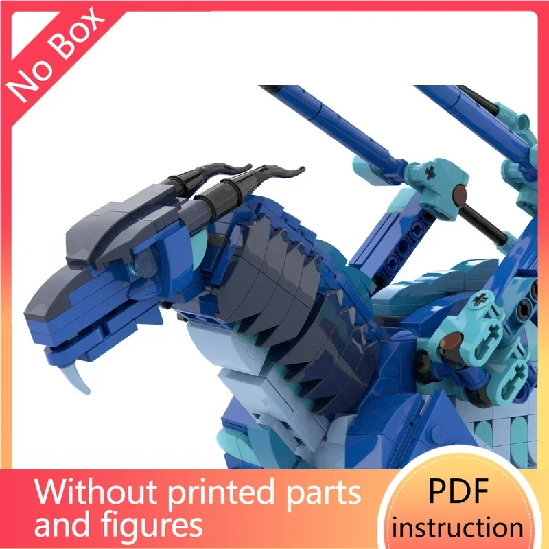 Tijolos de dragão de gelo medieval blocos de dragão construção de castelo moc display exclusivo klockiNavidade