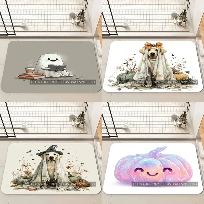 

Cute Ghost Reading Mat Living Room Decoration Home Sofa Non-Slip Carpet Study Bedroom Tatami Children'S Soft Floor Mat