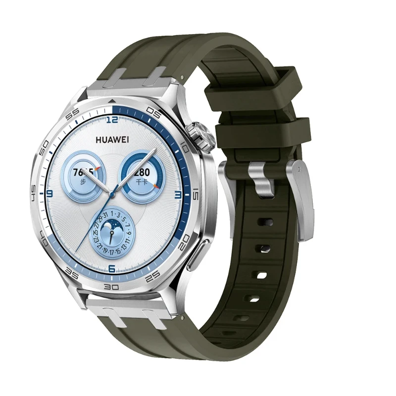 Cinturino in silicone da 22 mm per Huawei Watch GT5 GT5 Pro 46mm cinturino di ricambio traspirante Huawei Watch GT4 GT4 Pro 46mm accessori