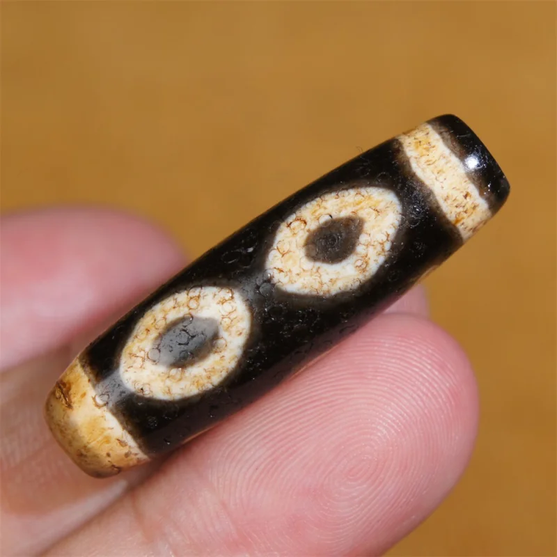 

Ancient Tibetan DZI Beads Old Agate Buddha Eye 3 Eye Totem Amulet Pendant GZI