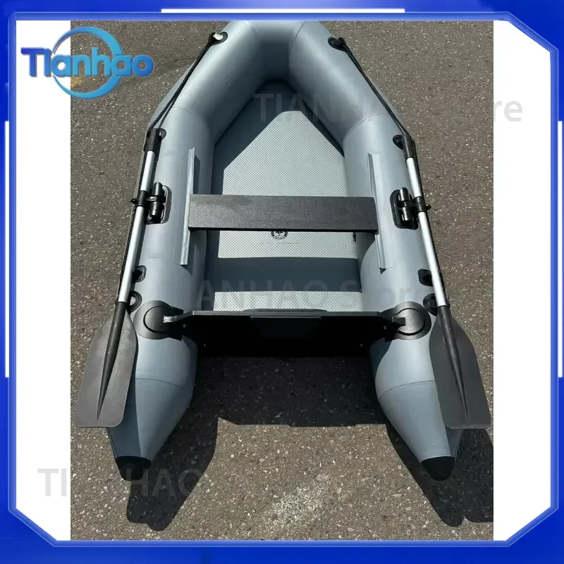 Inflatable Assault Boat for Solar Marine 2.3M 230 cm 7.5ft 2-Person Speed Kayak 0.7MM PVC Canoe Yacht with Oar Accessories - view 3