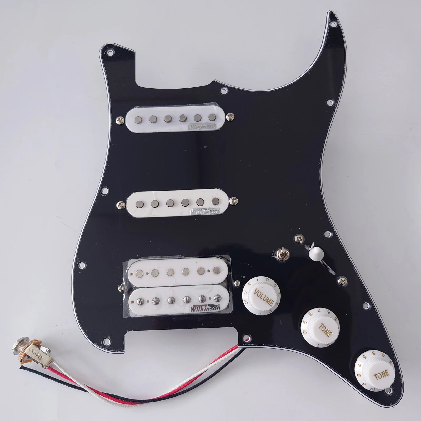 

Prewired Loaded ST Pickguard Set, SSH Alnico 5 Humbucker Pickups for ST Electric Guitars, Replacement Parts