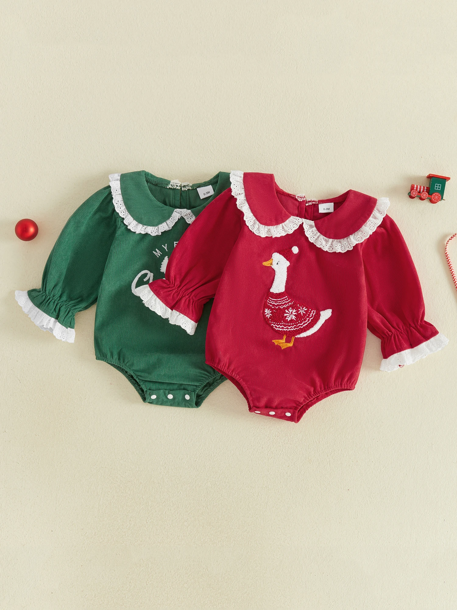 Christmas Romper Tree Tree Goose Embroidery Goose Embroidery Fall Goose Baby Girl Christmas Goose-Embroidery Professional