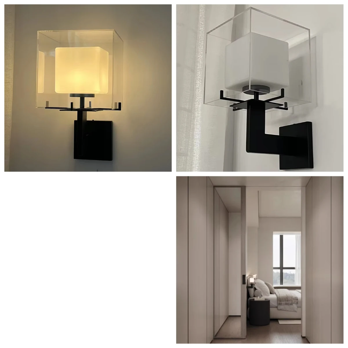 

*(2-piece set)Modern Minimalist High-End LED Wall Lamp for Living Room Hotel Guest Rooms Creative Personality Design Bedside for