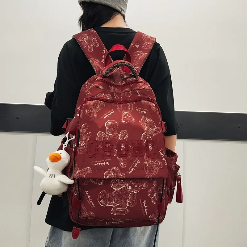 

Рюкзак с медвежонком, дизайнерские сумки, детский рюкзак для мальчика, универсальная школьная сумка большой вместимости, классные сумки для девочек, Mochilas Mujer