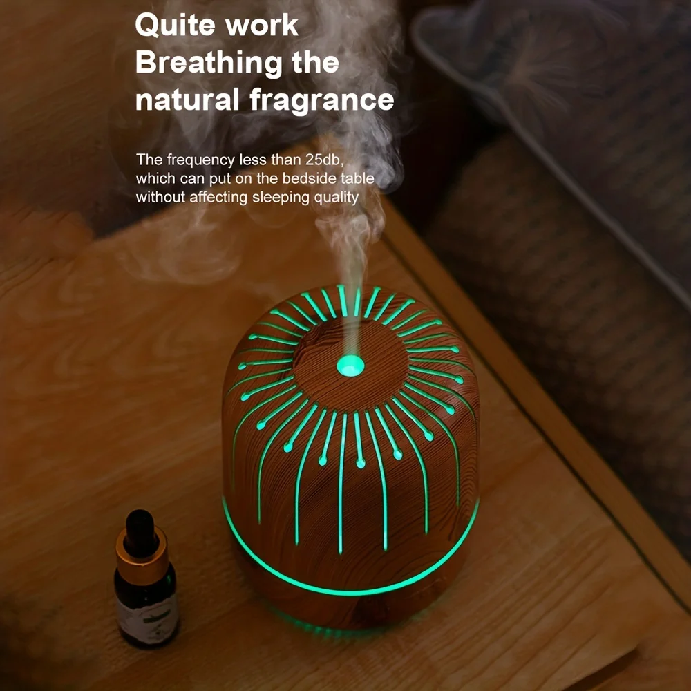 180Ml Aromatherapie Olie Diffuser Usb Luchtbevochtiger Ultrasone Koele Mist Diffuser 7 Kleuren Veranderd Led Voor Thuiskantoor