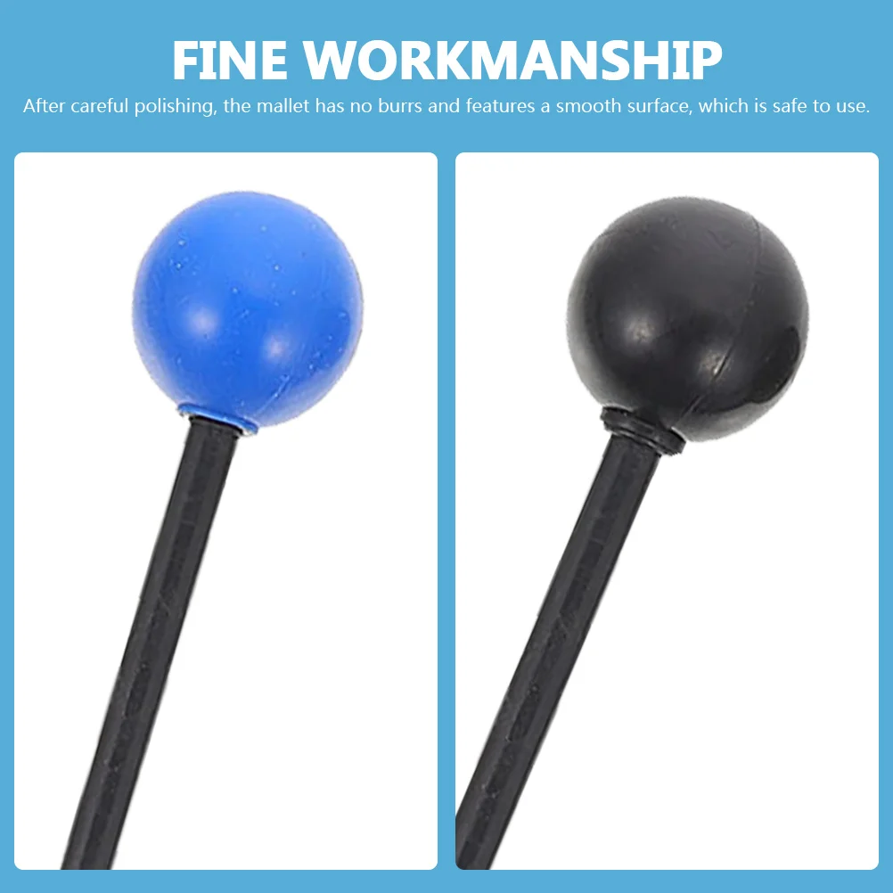 

2 Pairs Rubber Drumsticks Mallets Xylophone Percussion s Musical Instruments Aluminum Plate Drummallet Marimba Child