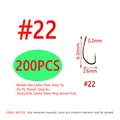 200 Piezas Tamaño 22