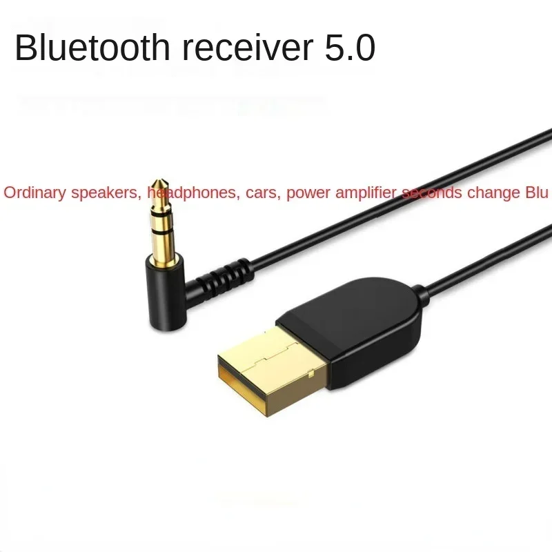 Bluetooth 5.0 Receiver Car AUX 3.5mm Jack Wireless Dongle Audio USB Transmitter 5.0 Hands-free Adapter Stereo Music BT Mic H7E3