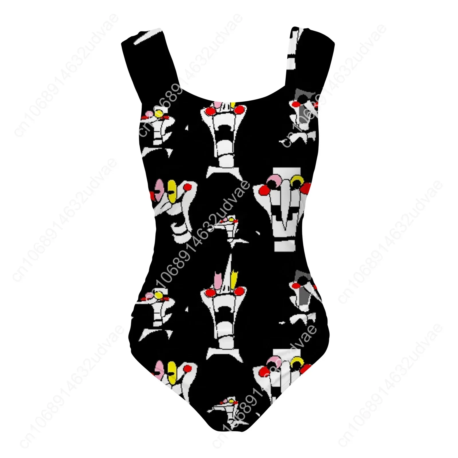 Picture 3: Deltarune Spamton Undertale Swimsuit Wide Strap Women Bathing Suits Personalized Swimwear High Quality Customize Beachwear
