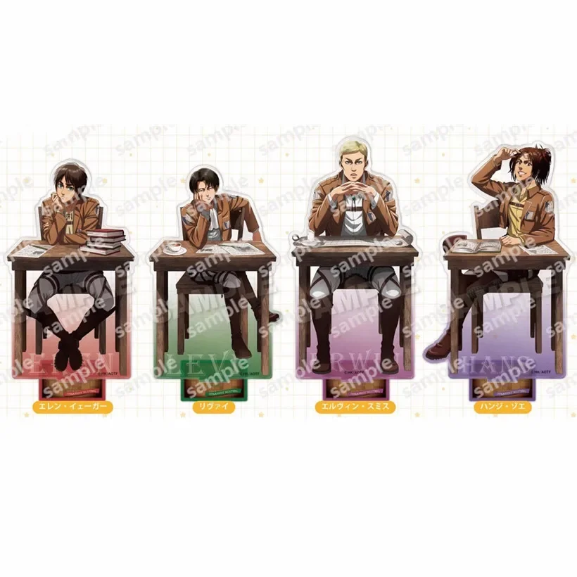 Игра Erwin Smith акриловая искусственная аниме Hanji Zoe Levi Eren Yeager фигурка модель пластина Косплей игрушка для подарка