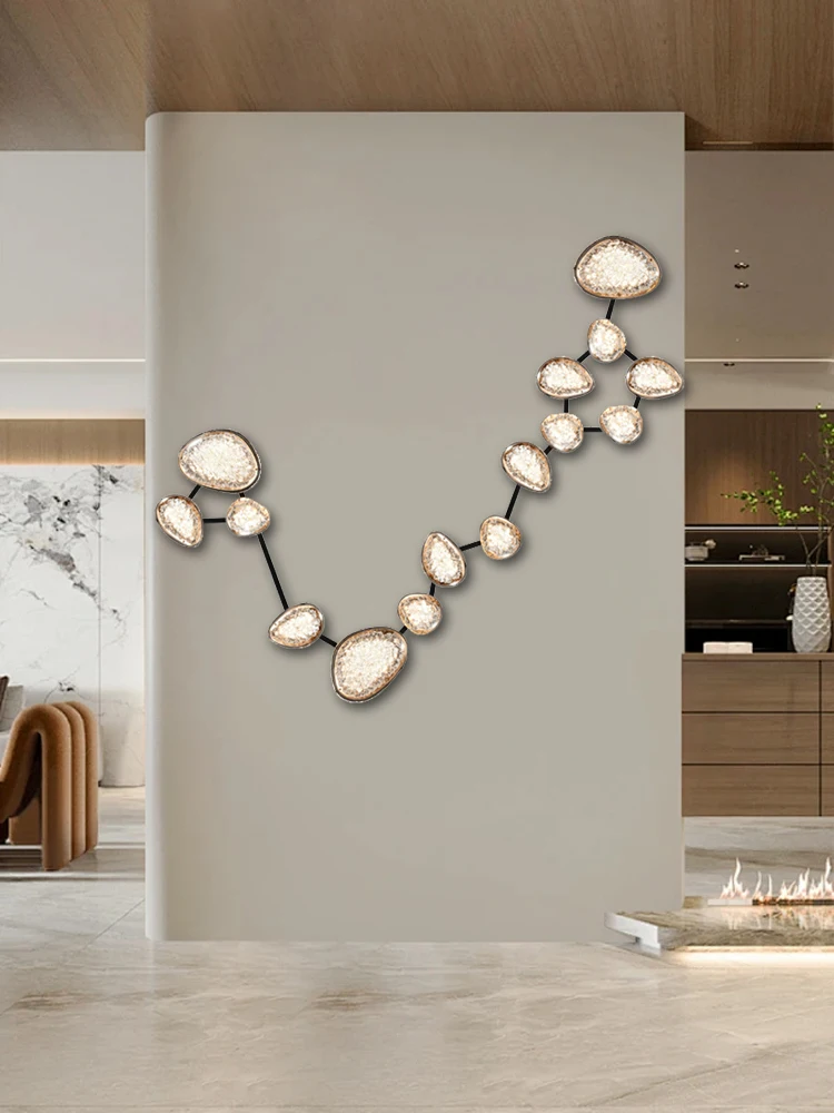 

Postmodern Mounted Light Luxury Large LED acrylic chandelier Lighting,Suspension Luminaire Lampen Indoor fixture for Living Room
