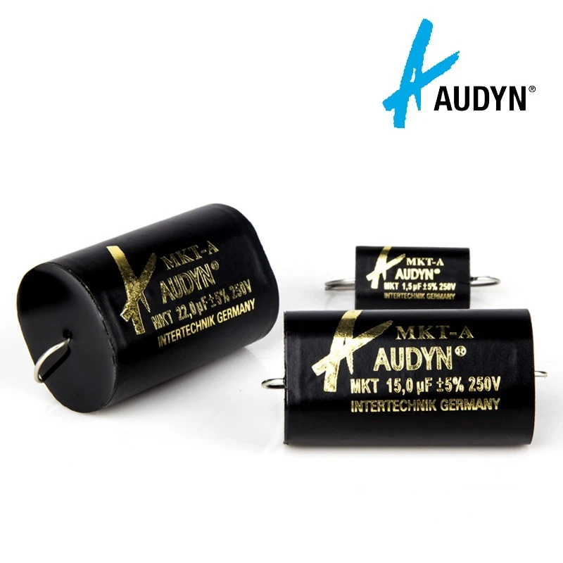2pcs Free Shipping Germany Audyn MKT-A Mainstream-level flat  infinitely variable polyester film HiFi audio crossover capacitor