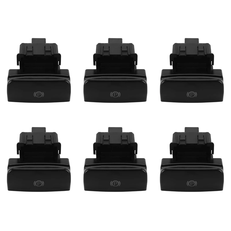 6X For Peugeot Citroen C4 Picasso DS4 C4 Parking Brake Electronic Handbrake Hand Brake Switch 470702 Matte Black