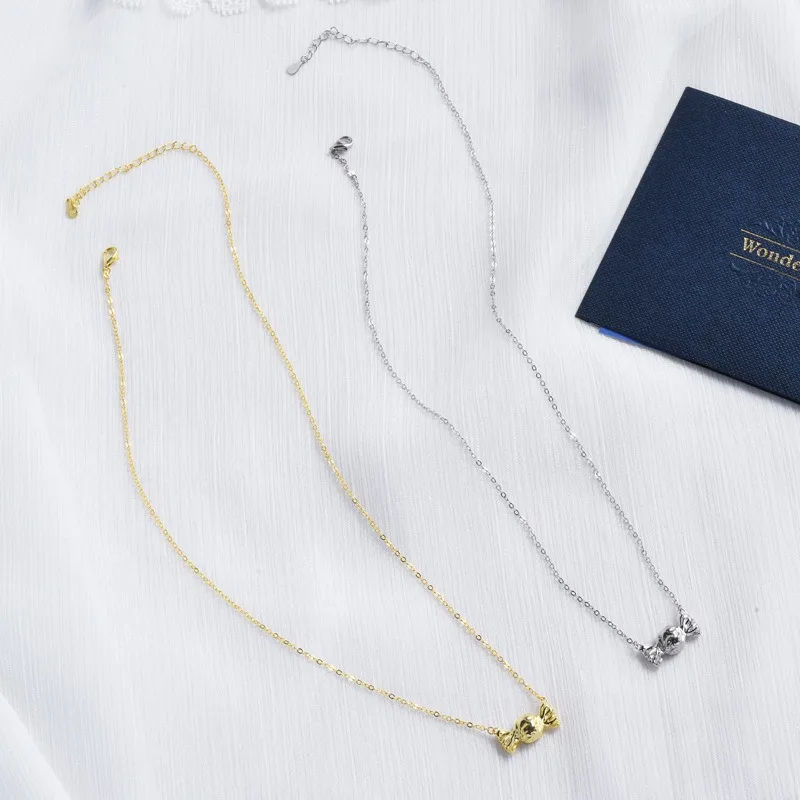 

Candy necklace for women, simple and light luxury collarbone chain, niche design ins necklace