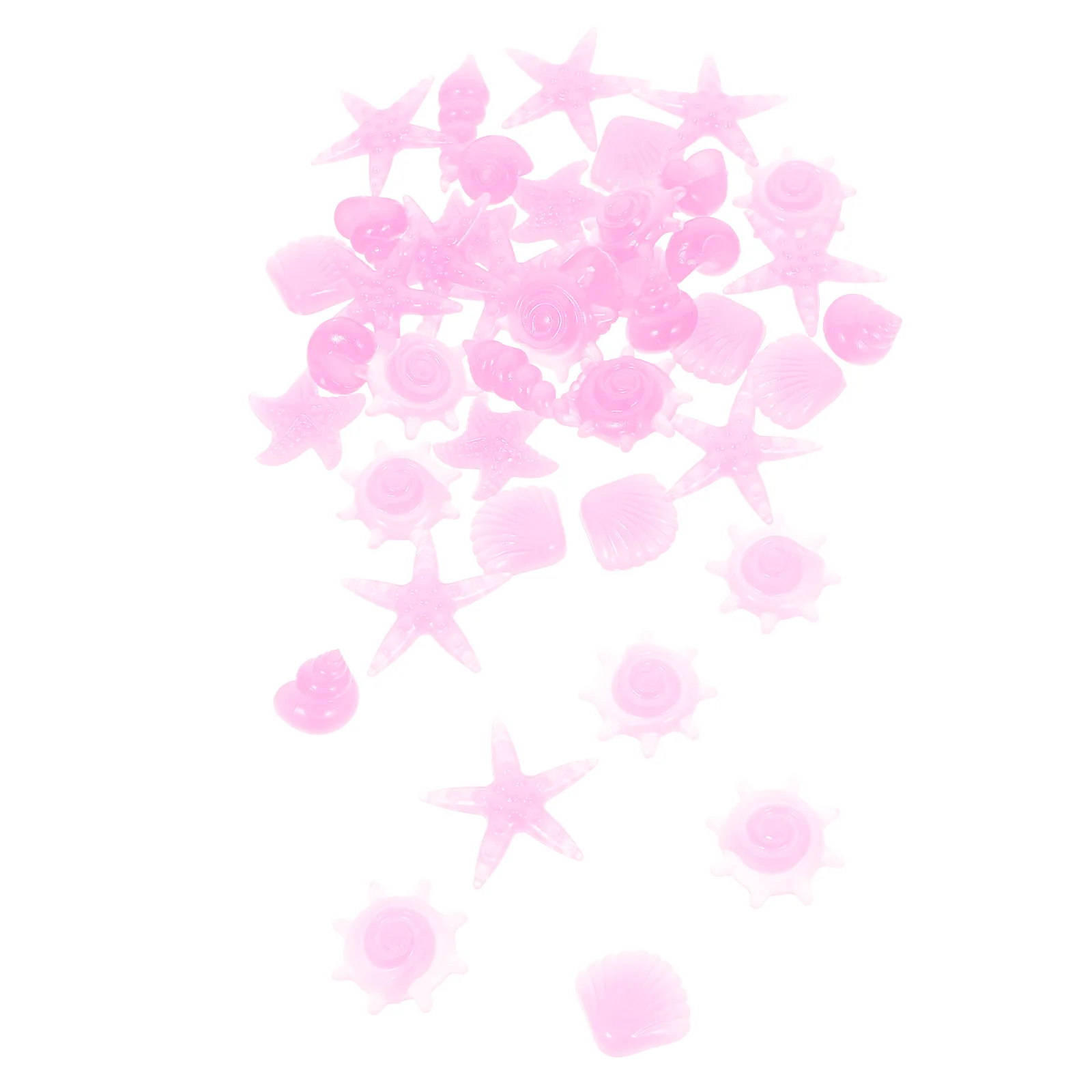 

50 Pcs Luminous Stone Stones Decorative Pebble Decorate Resin Aquarium Gravel for Rocks Decoration Accessories