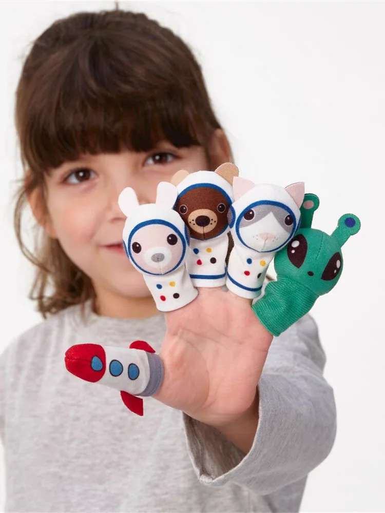 

Lovely Alien Rocket Astronaut Cat Rabbit Bear Little Finger Puppet Tell Story Soft Plush Toy Girl Boy Birthday Christmas Gift
