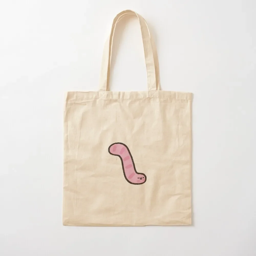 

cute worm doodle Tote Bag Women's handbag shopper bag women custom tote bag Candy bags