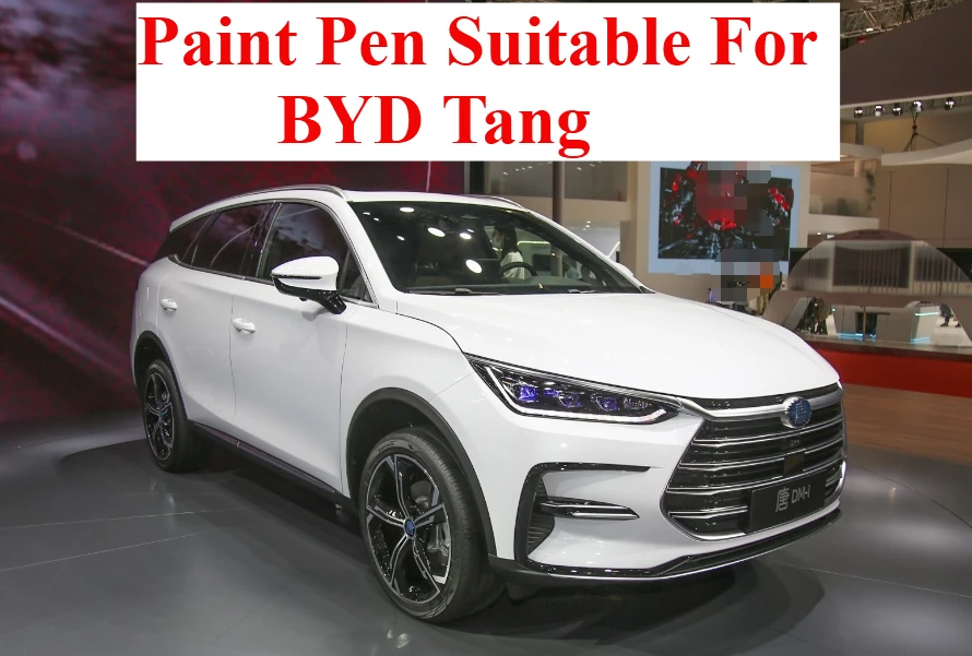 قلم طلاء مناسب لقلم اللمس BYD Tang Ev سنو وايت جبل رمادي Tang Dm طاقة جديدة لإصلاح طلاء السيارات قلم لمس 2 في 1