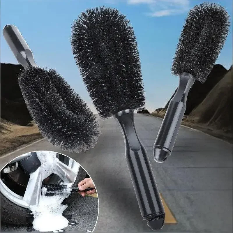 Tire Cleaning Brushes Tools Soft Bristle Car Rim Scrubber Cleaner Duster Wheels Detailing Brush Auto Motorcycle Wash Tool