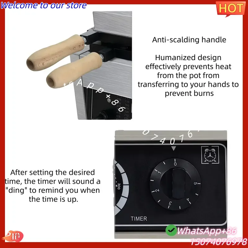 2026 15-Hole High Productivity Mini Pancake Baker 180° Flip Takoyaki Fish Ball Maker Machine for Waffle Muffin Making New for