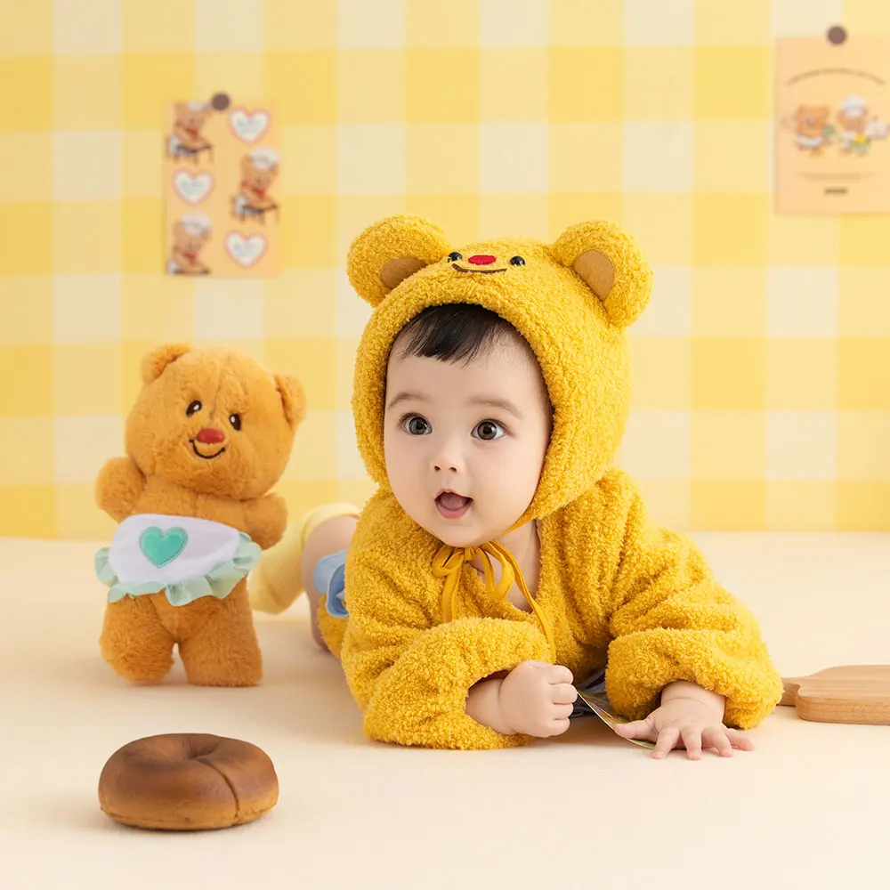 

2-3 Months Newborn Photography Props Butterbear Theme Outfits with Matching Hat Baby Clothing and Photography Prop for Shooting