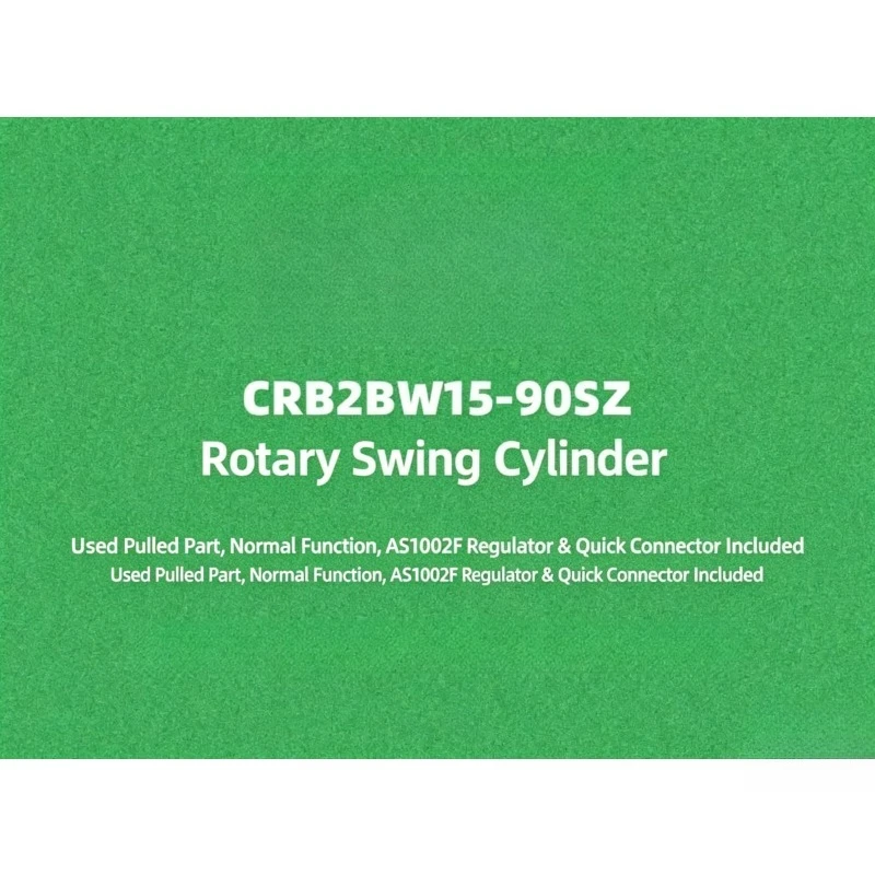 CRB2BW15-90SZ Double Shaft 90° Rotary Swing Cylinder Used Genuine Pulled with Throttle Valve