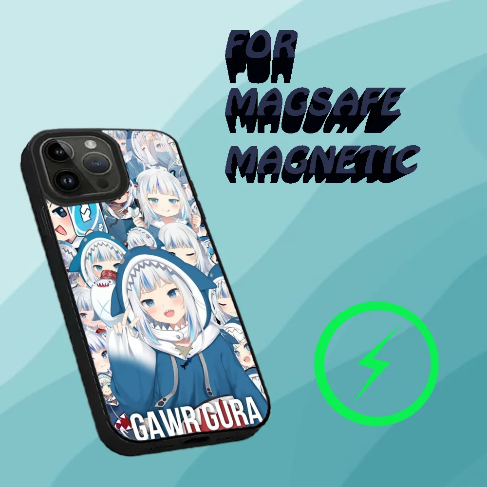 Anime Phone Case For iPhone 15,14,13,12,11,Plus,Pro,Max Mini Magsafe H-Hololive Magnetic Wireless Charging