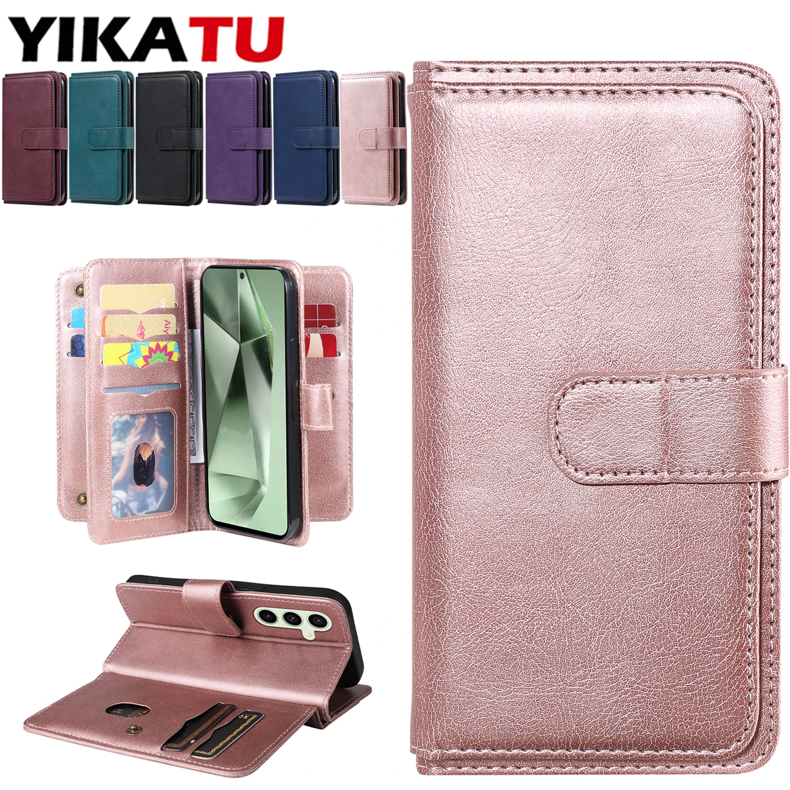 

For Samsung Galaxy A10 A10E A12 A13 Lite A14 A15 A16 A17 A20 A20E A21S A22 A23 A23E A23S A24 A25 A26 A30 A31 A32 4G Wallet Case