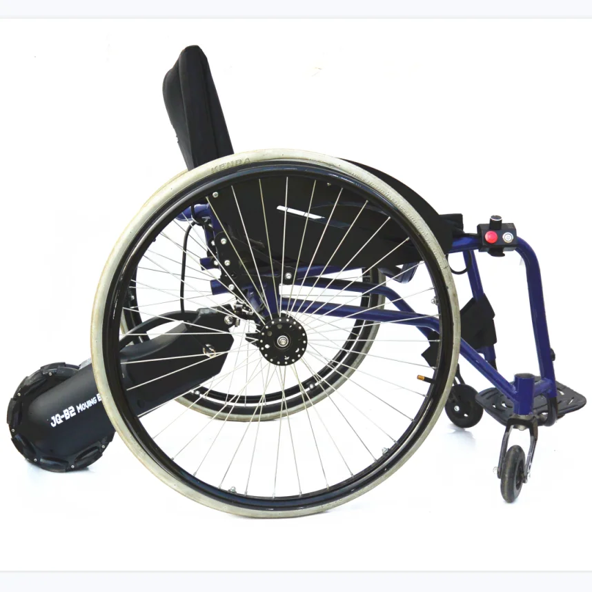 Coofull Electric Wheelchair Booster That Can Be Attached to an Ordinary Wheelchair Household Electric Wheelchair and Hand view 4