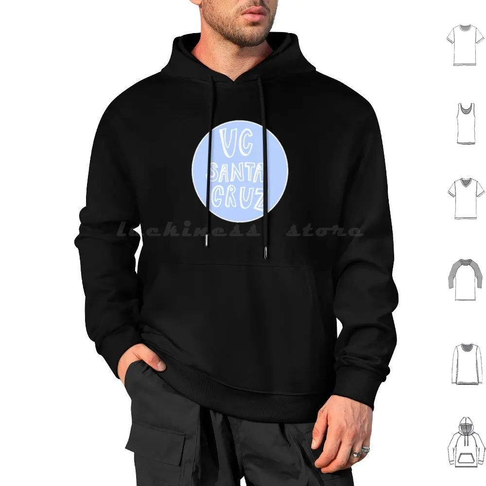 Uc Light Blueta Cruz Hoodies Long Sleeve Uc Ucsc College California University Banana Slugs