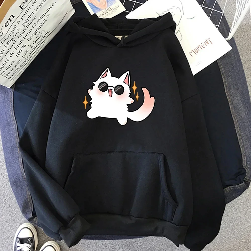 

Hoodie Women/Men Harajuku Funny Gojo Cat Hoodies Unisex Anime Manga Cartoon Pullovers Sweatshirts