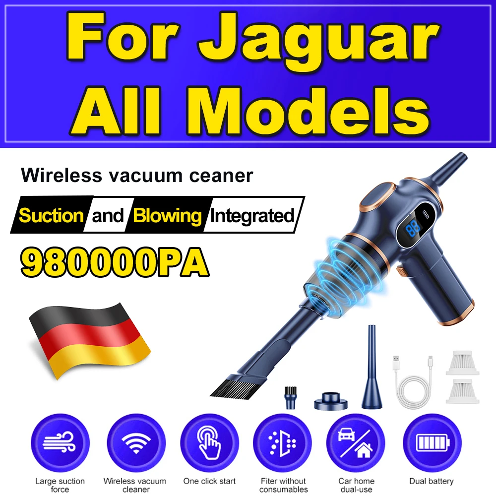 980000PA Car Vacuum Cleaner Strong Suction Wireless Cleaner Portable HandHeld Vacuum Cleaning Machine For Jaguar All Models