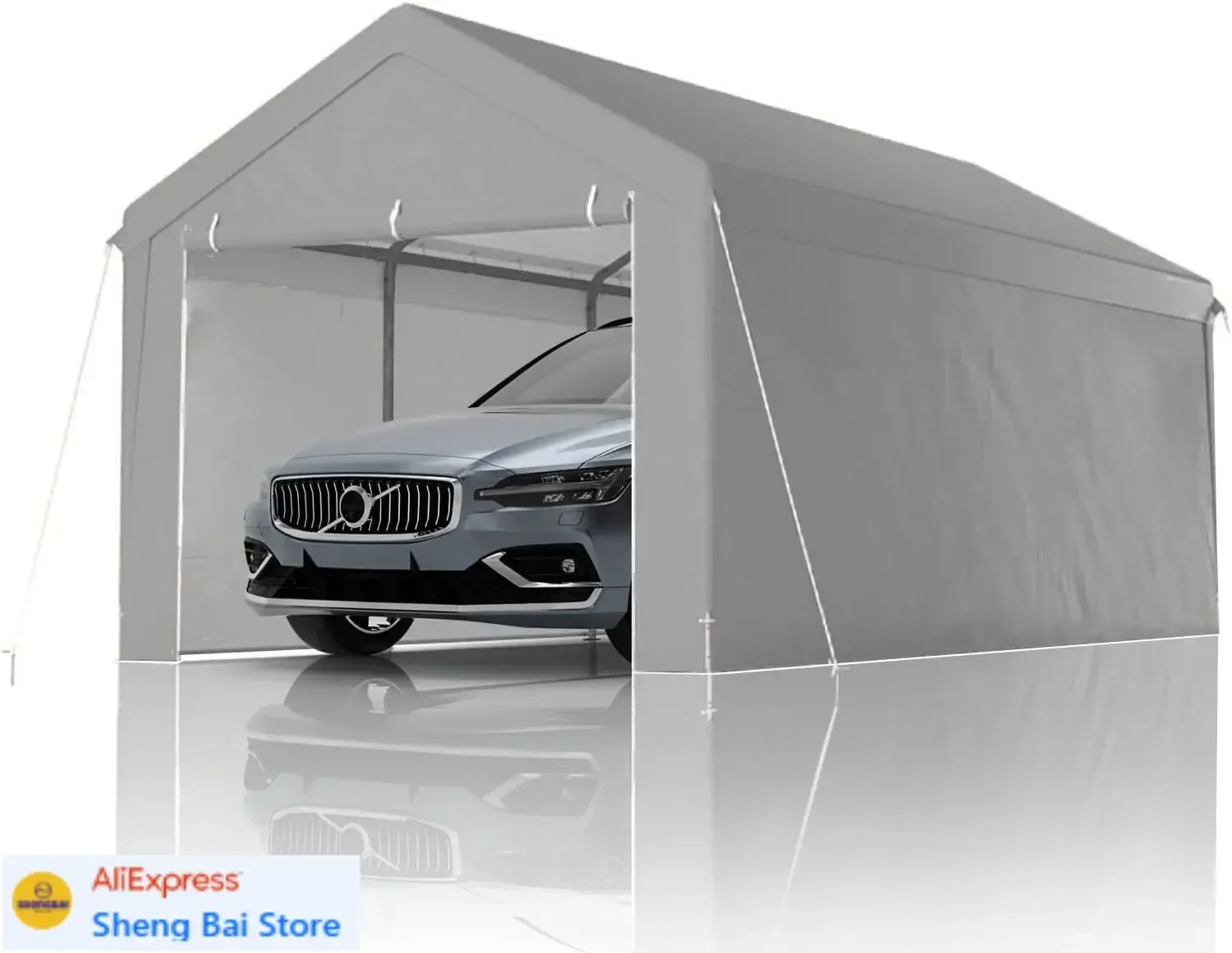 

Бестселлер: Усиленный навес-гараж 10x20 футов, переносной тент для вечеринок, портативный гараж со съемными боковыми стенками и дверями, всесезонный