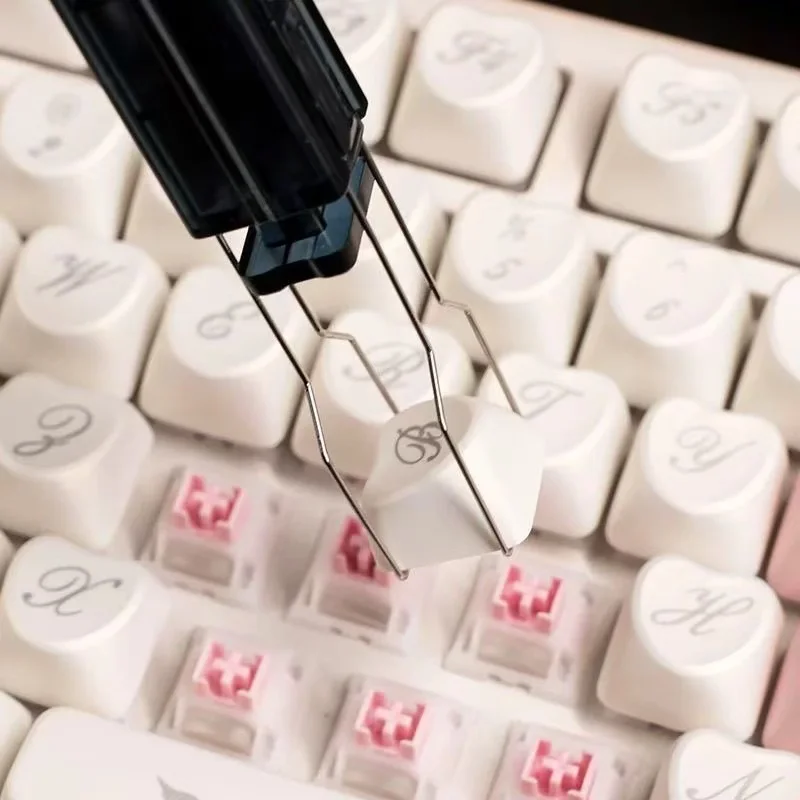 Mechanische Tastatur, Gaming-Tastatur, Schalter, 2-in-1, Tastenkappen-Abzieher, Schalter, Abzieher, Schlüsselschalter, Abzieher für DIY-Reinigungswerkzeug