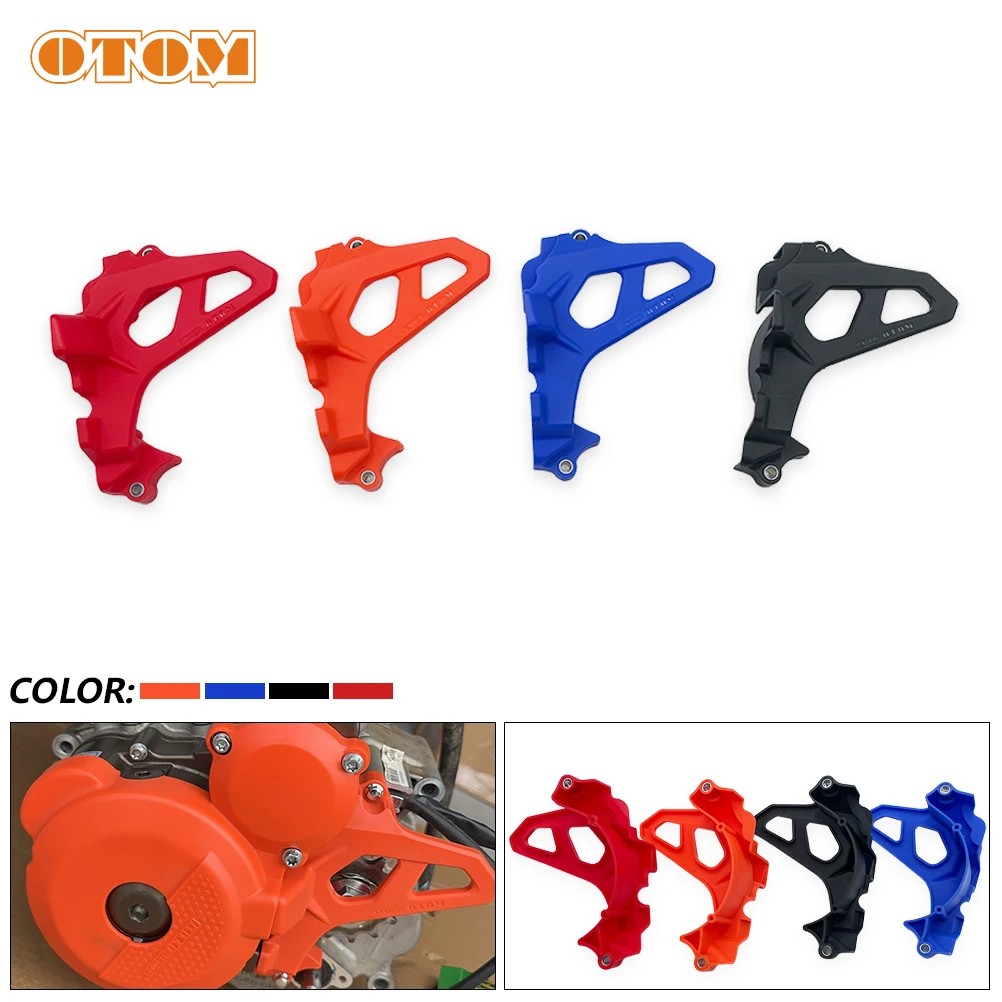 OTOM Motorcycle Front Sprocket Cover LONCIN YB250R YB300H YBS300 Engine Protection Guard Chain Protector Case Saver For KEWS K16