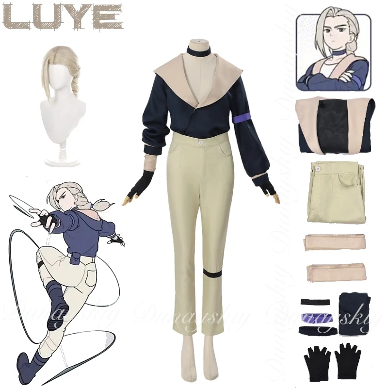 

The Legend of Hei Ⅱ Anime Luye Cosplay With With white Braid Wig Daily Clothes Sweatshirt Trousers Cosplay Costume Full Suit