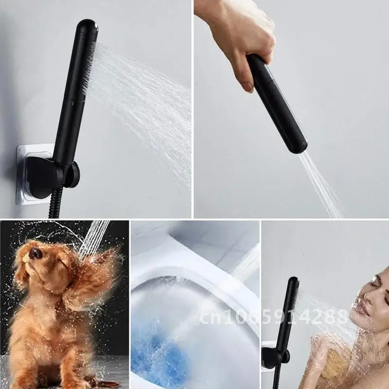 

Copper Shower Head High Pressure Spray Multifunctional Nozzle Gun 2 Functions Rain Hand-held Cleaning Shower Bathroom for Douche