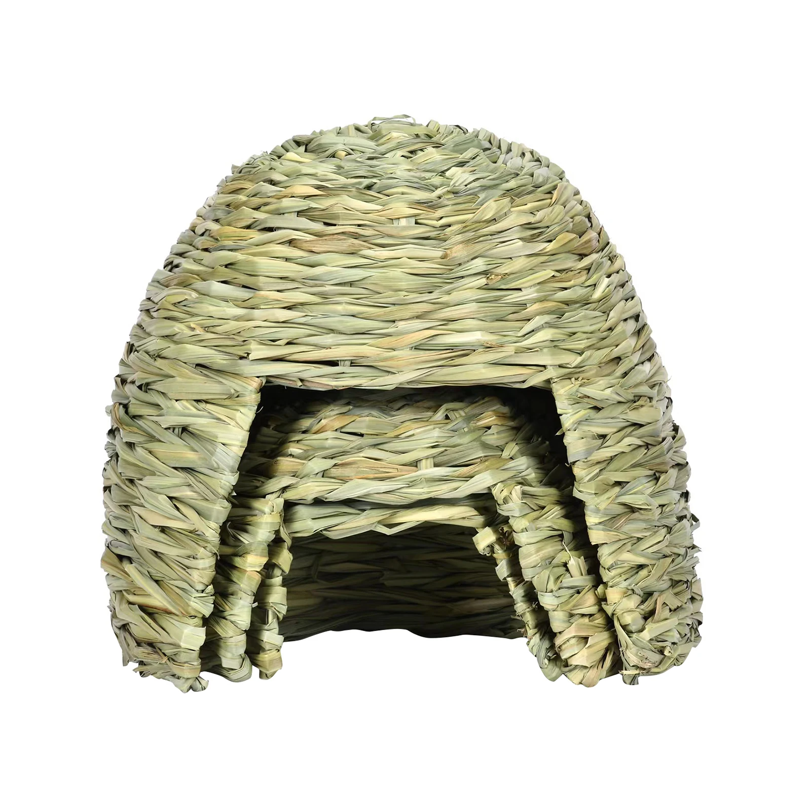 Grass House for Rabbit Comfortable Playhouse Rabbit Grass Bed Bunny Grass Tunnel for Chinchilla Ferret Hamster Play and Sleep