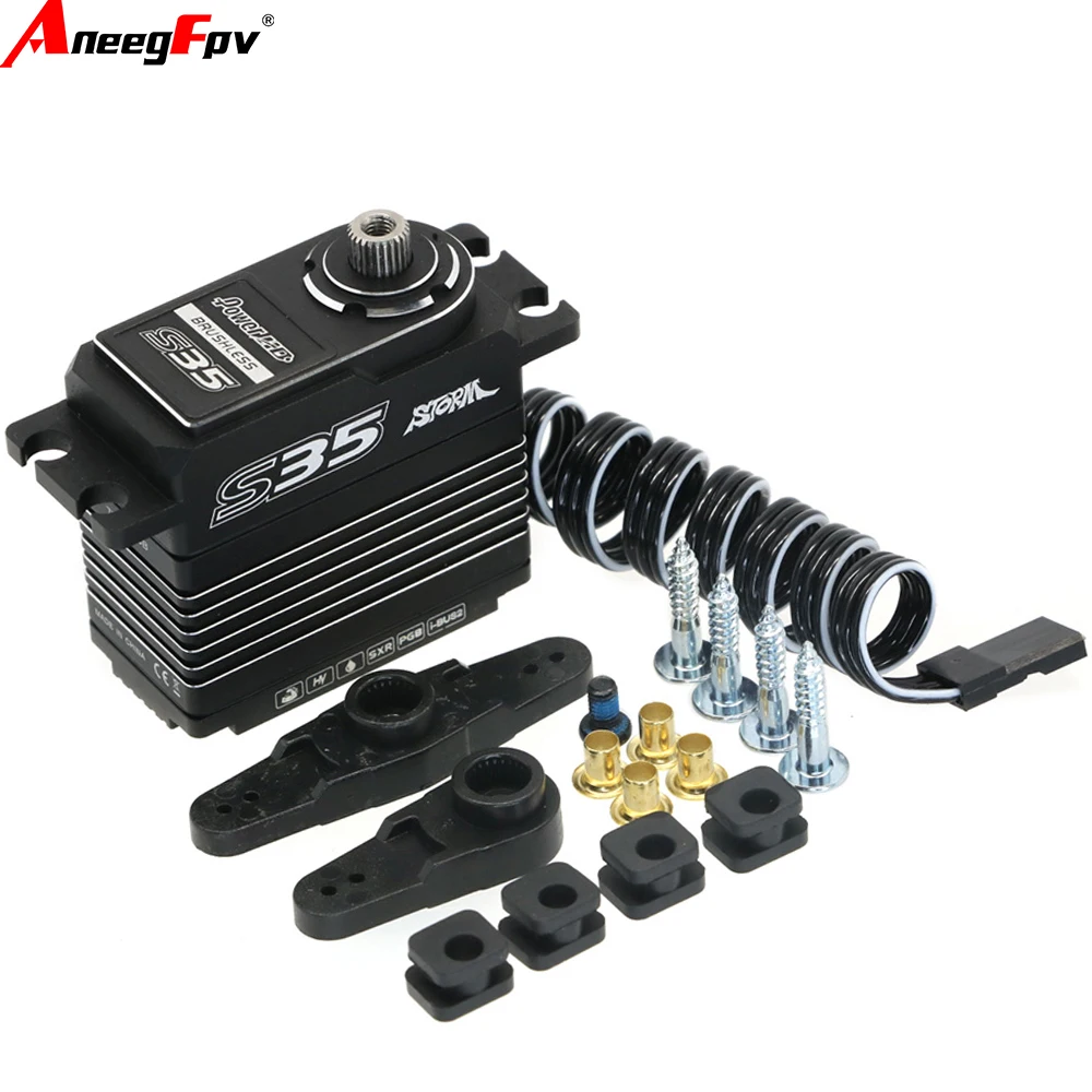 Power HD Storm S15 S25 S35 Race-Grade All-Metal Brushless Digital Servo for RC Car Fxed Wing Off-road Vehicle Drone