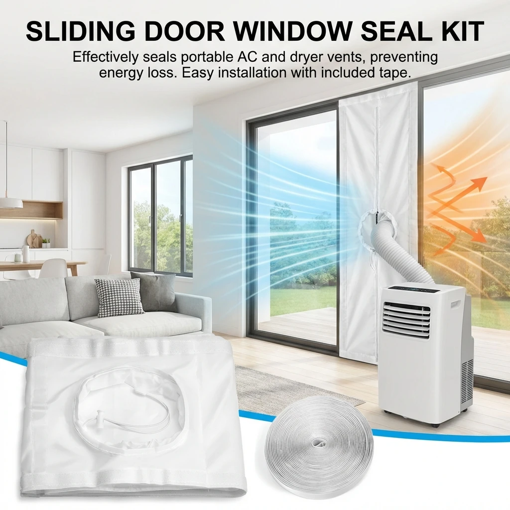 air conditioner Window Seal Kit Sliding Door Portable AC Tumble Dryer Quick Easy Installation Tight Air Seal accessories