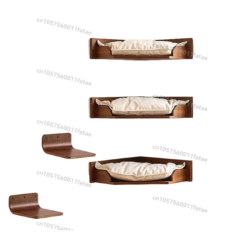 

Solid Wood Cat Climbing Frame, Wall Cat Nest To Save Space