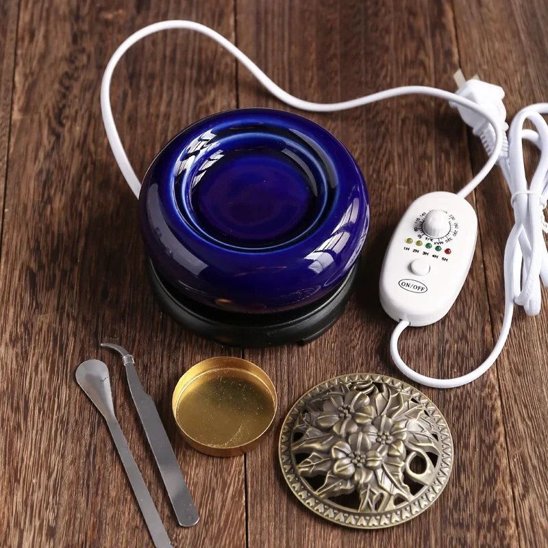 YXY Electronic Incense Burner Timing Temperature Regulation OUD Ceramic Censer 220V Essential Oil Lamp Home Fragrance Stove