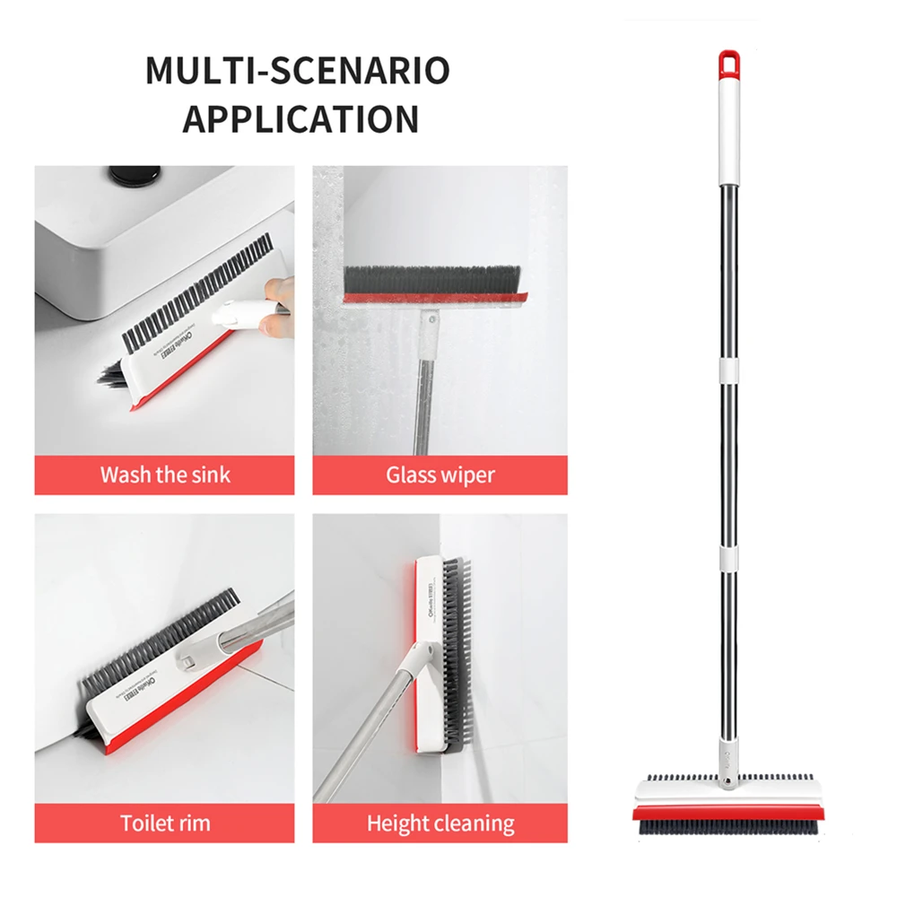 Multi-Purpose Cleaning Brush, Long Handle Floor Wall Tile Cleaning Brush, Scrubbing Cleaning Brush, No Dead Corner Cleaning Tool