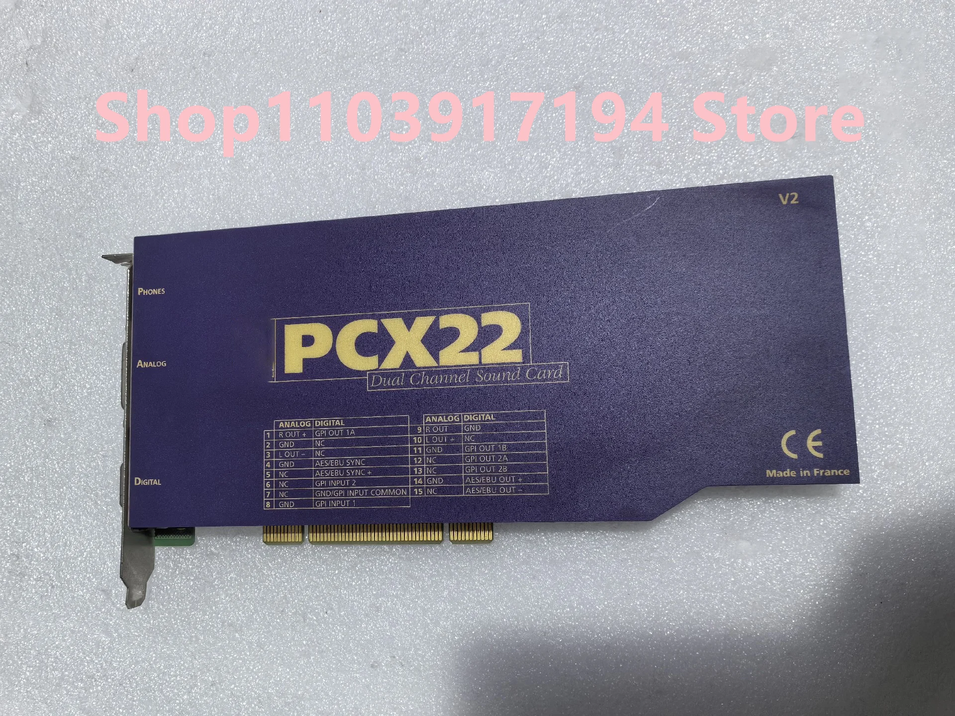 FOR Digigram PCX22 V2 Broadcast level professional sound card