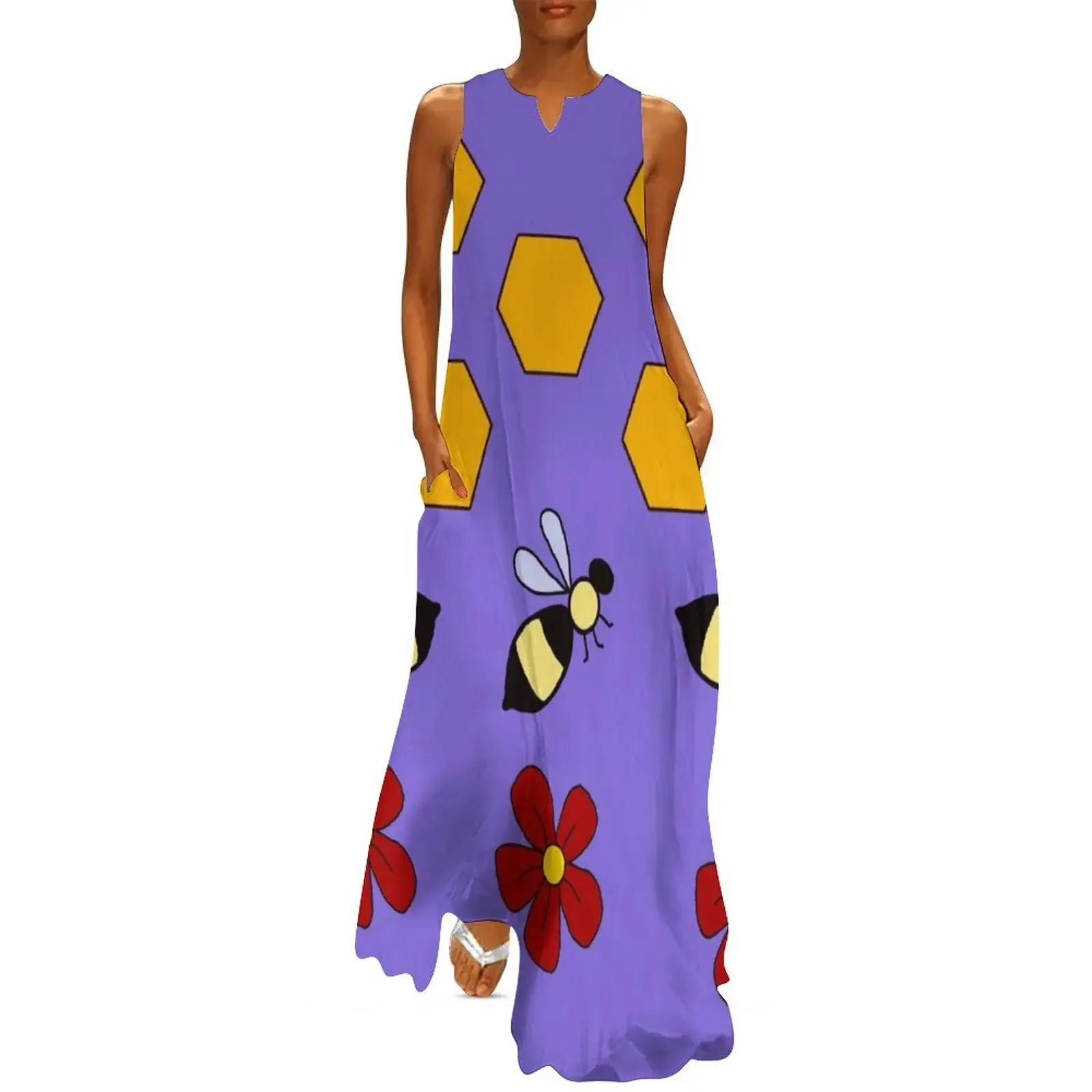 

Miss Frizzle In a Beehive The Magic School Bus Long Dress party dresses woman Women's summer dress Dress