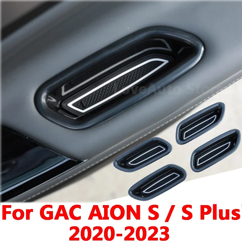 

For GAC AION S Aion S Plus 2020-2023 Car ABS Front Rear Door Inner Armrest Handle Door Multifunctional Storage Box