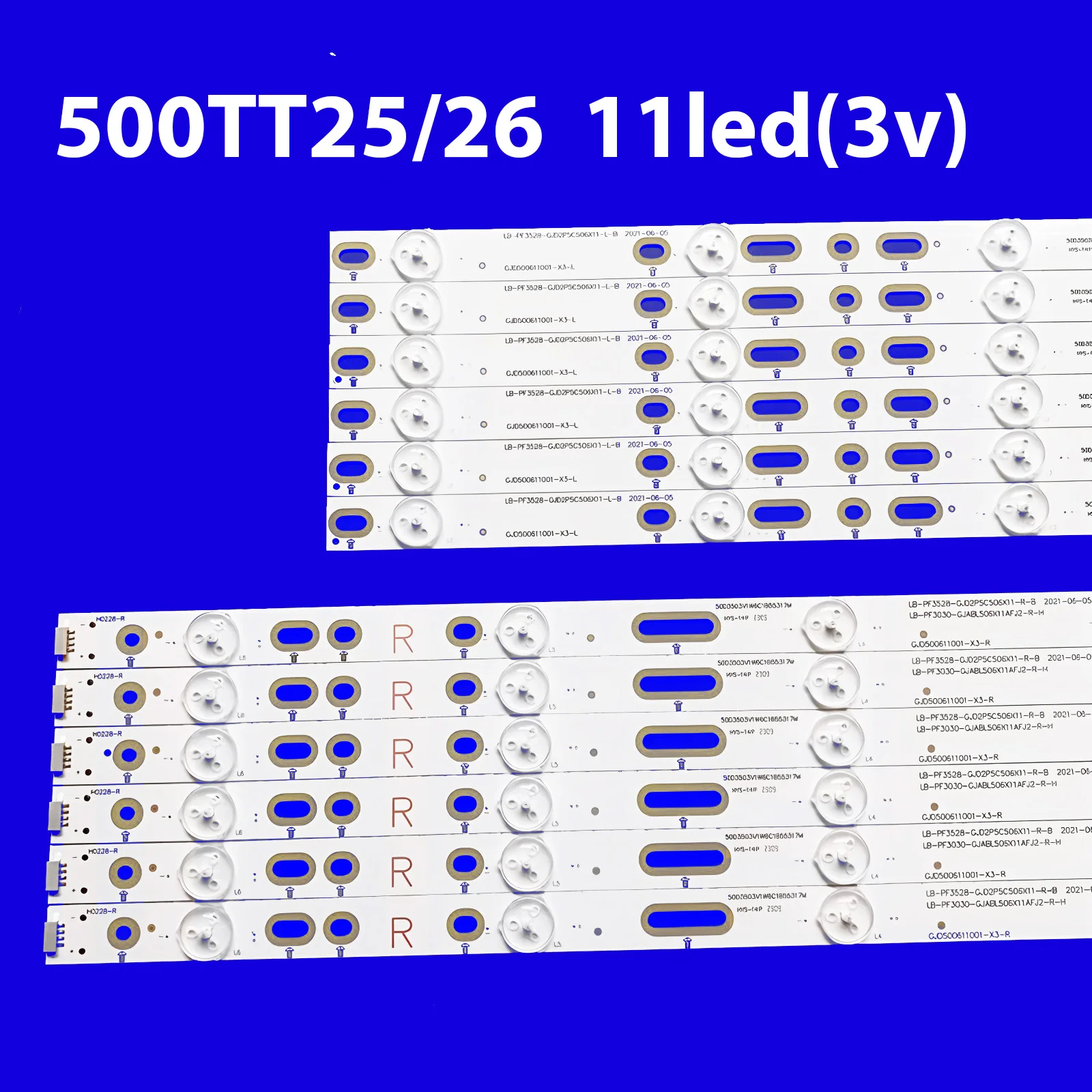

НОВЫЙ КОМПЛЕКТ 12 шт. светодиодных лент для подсветки для 50PFT5300/12 50PFT6510/60 50PFT6510/12 50PFT6550/12 500TT41 V4 500TT42 V4